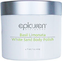 Basil Limonata White Sand Body Polish from Epicuren